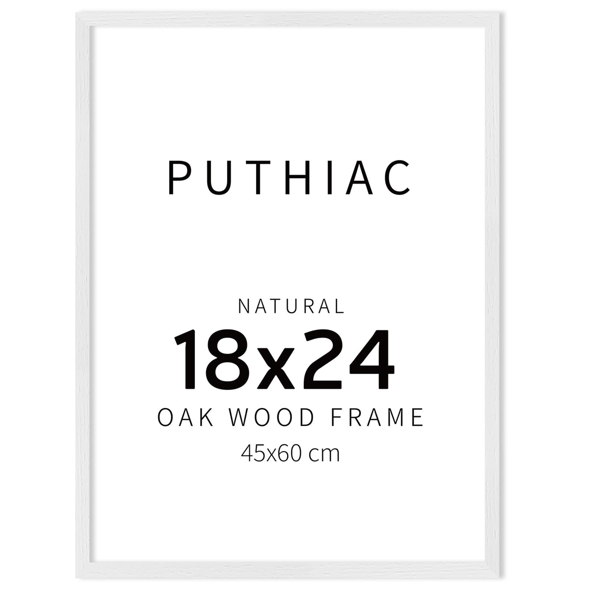 puthiac 11x14 Solid Oak Wood Picture Frame, Natural Oak, 1 Pack