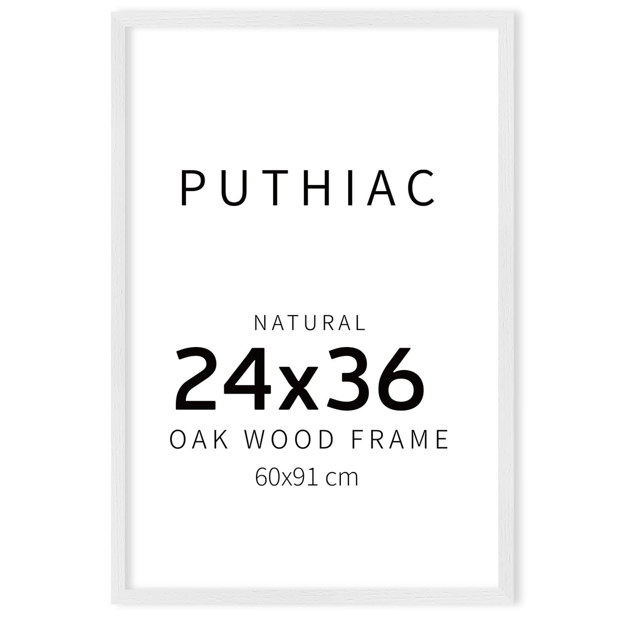 puthiac 11x14 Solid Oak Wood Picture Frame, Natural Oak, 1 Pack