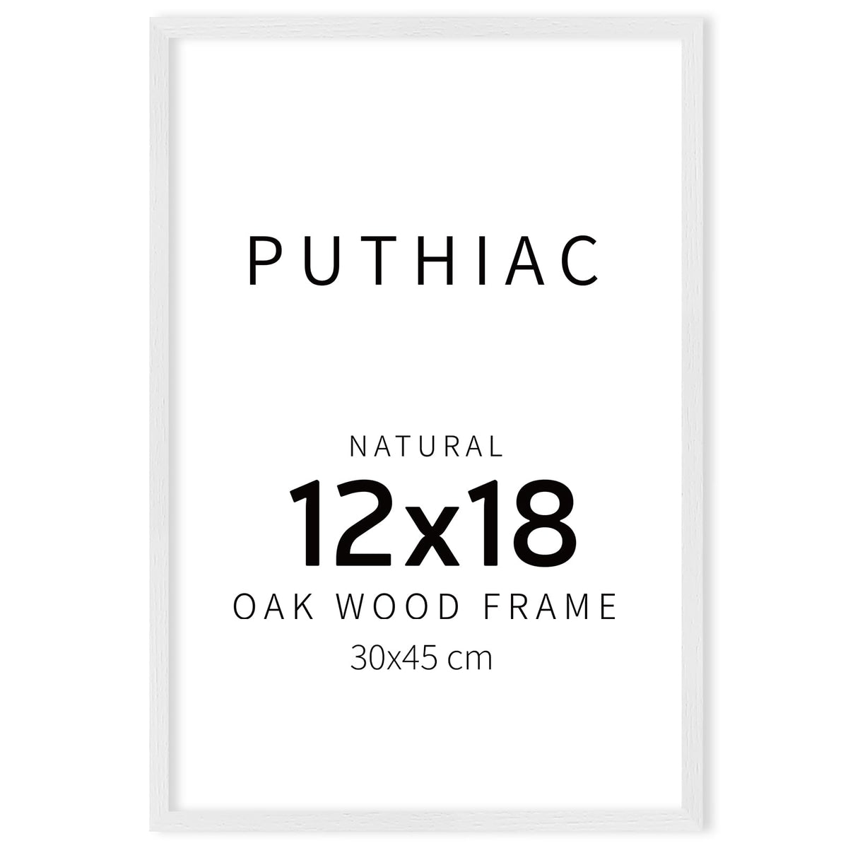 puthiac 11x14 Solid Oak Wood Picture Frame, Natural Oak, 1 Pack