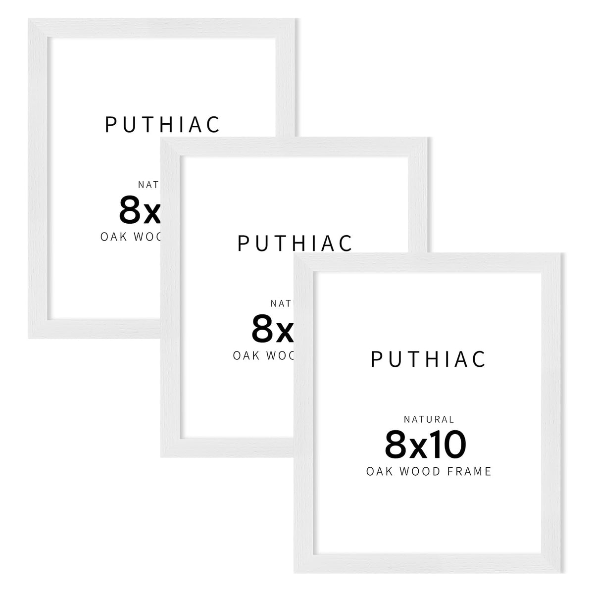 puthiac 11x14 Solid Oak Wood Picture Frame, Natural Oak, 1 Pack