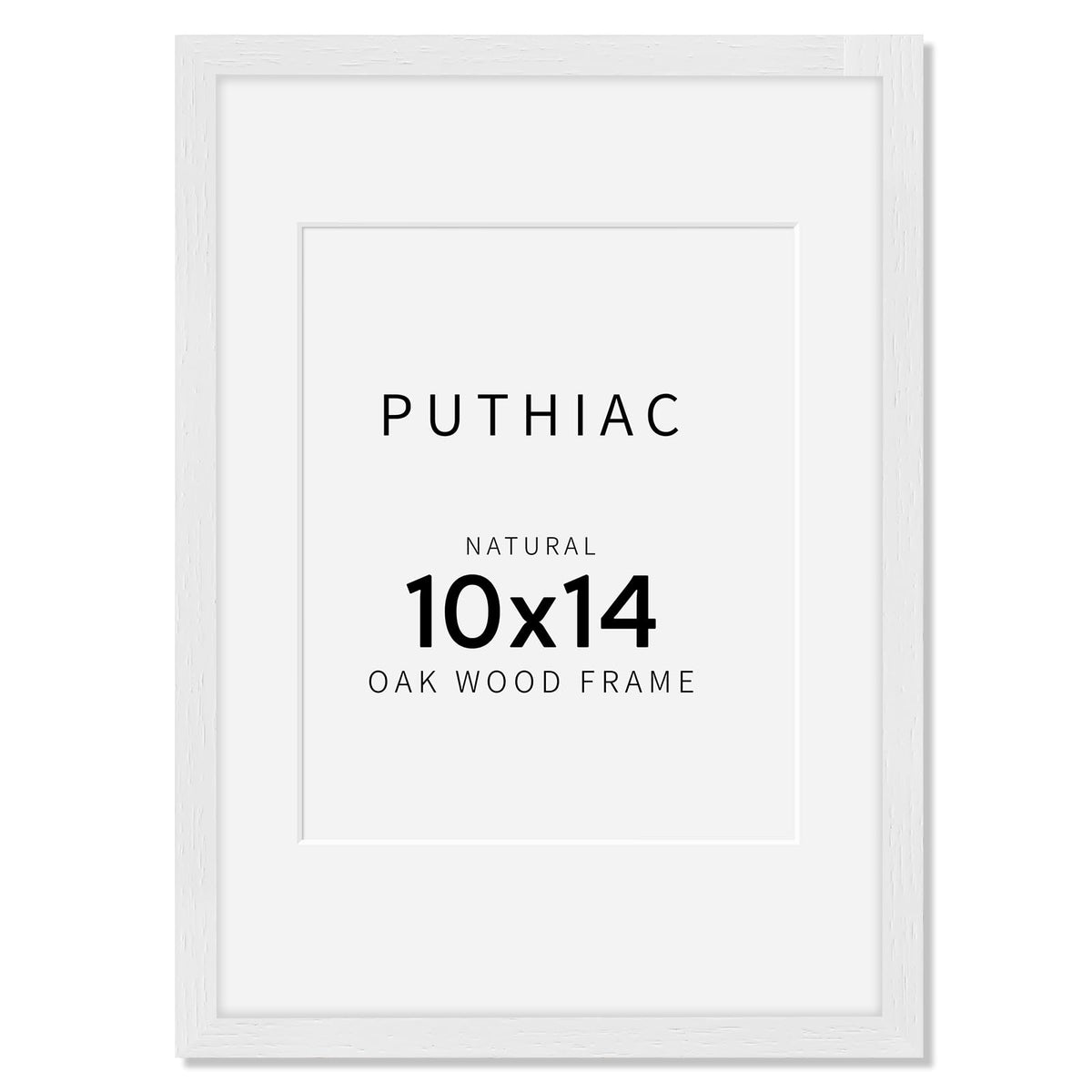 puthiac 11x14 Solid Oak Wood Picture Frame, Natural Oak, 1 Pack