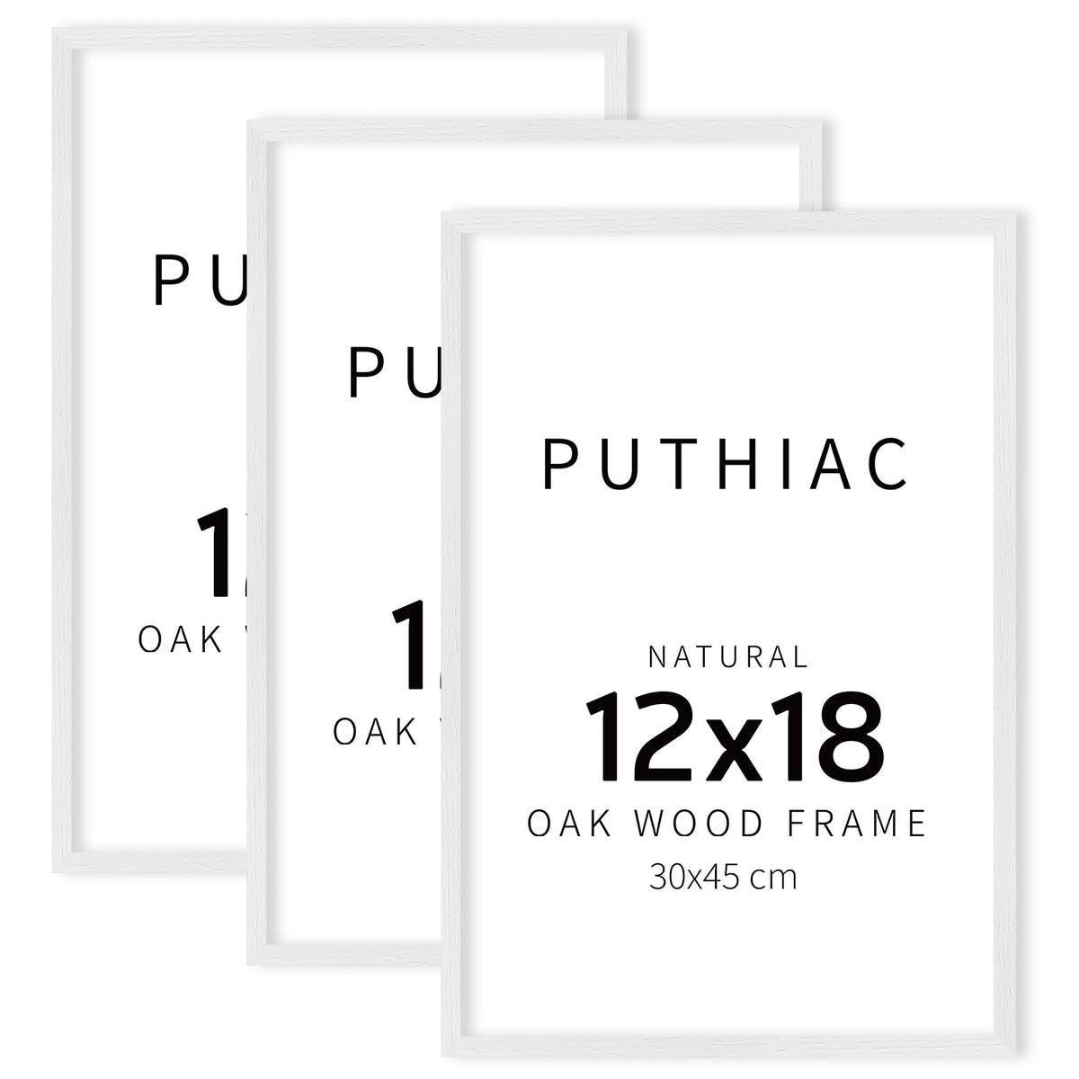 puthiac 11x14 Solid Oak Wood Picture Frame, Natural Oak, 1 Pack