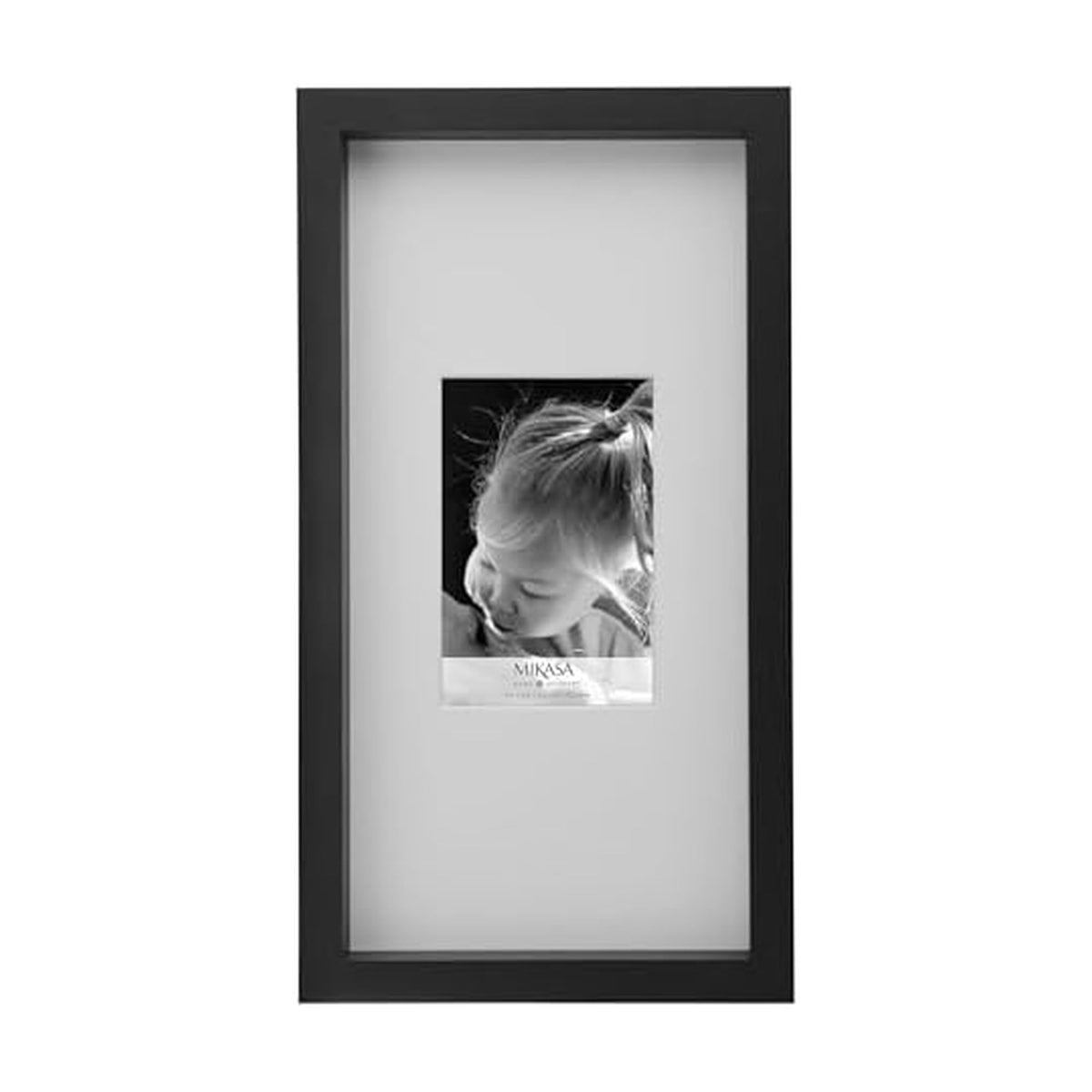 Mikasa Navy MDF Portrait Frame 16x20 with Removable Mat for 11x14 Photo - Elegant Picture Frame with Dual Display Options, Sawtooth Hangers, Beveled Mat, Sophisticated Home Décor