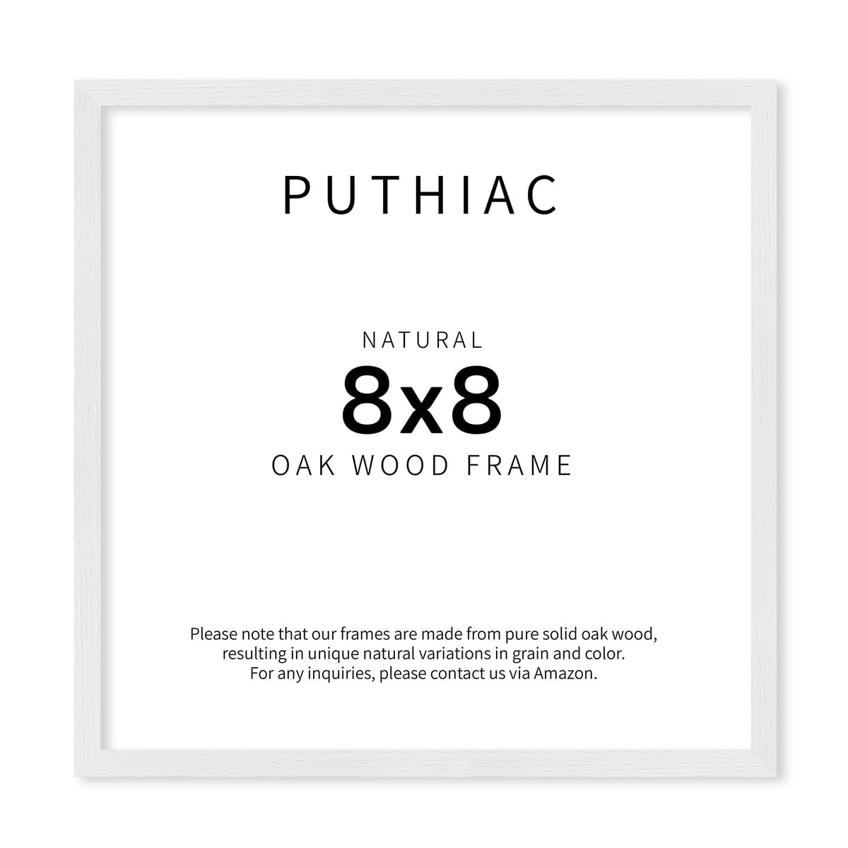 puthiac 11x14 Solid Oak Wood Picture Frame, Natural Oak, 1 Pack