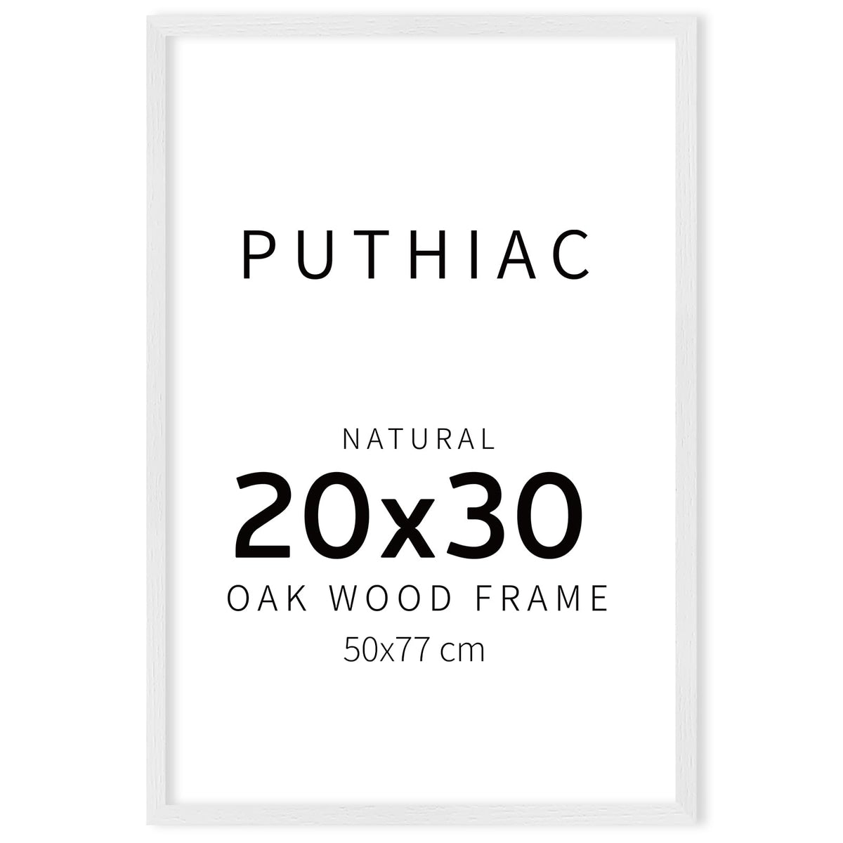puthiac 11x14 Solid Oak Wood Picture Frame, Natural Oak, 1 Pack