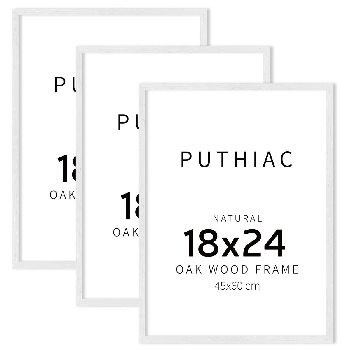 puthiac 11x14 Solid Oak Wood Picture Frame, Natural Oak, 1 Pack