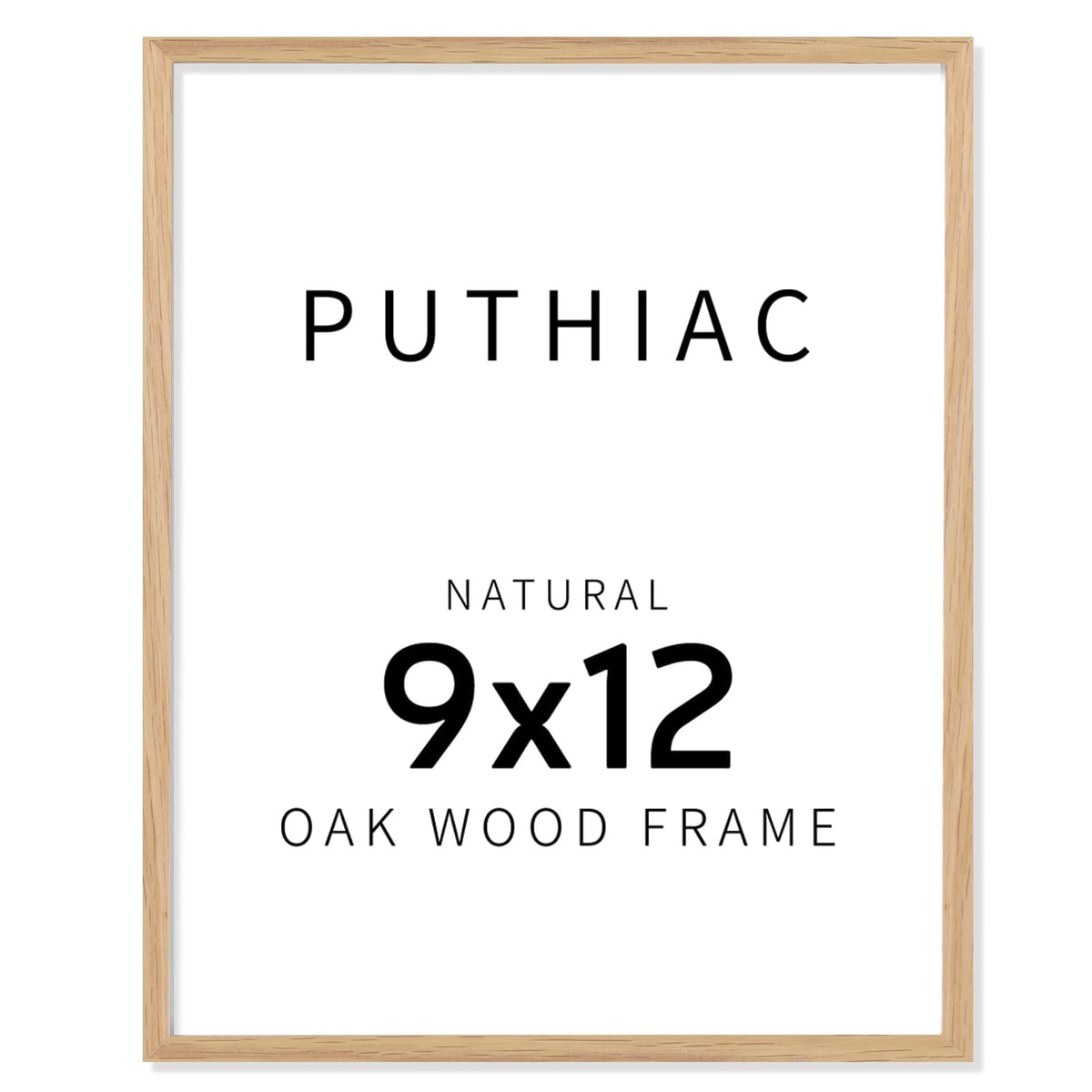 puthiac 11x14 Solid Oak Wood Picture Frame, Natural Oak, 1 Pack
