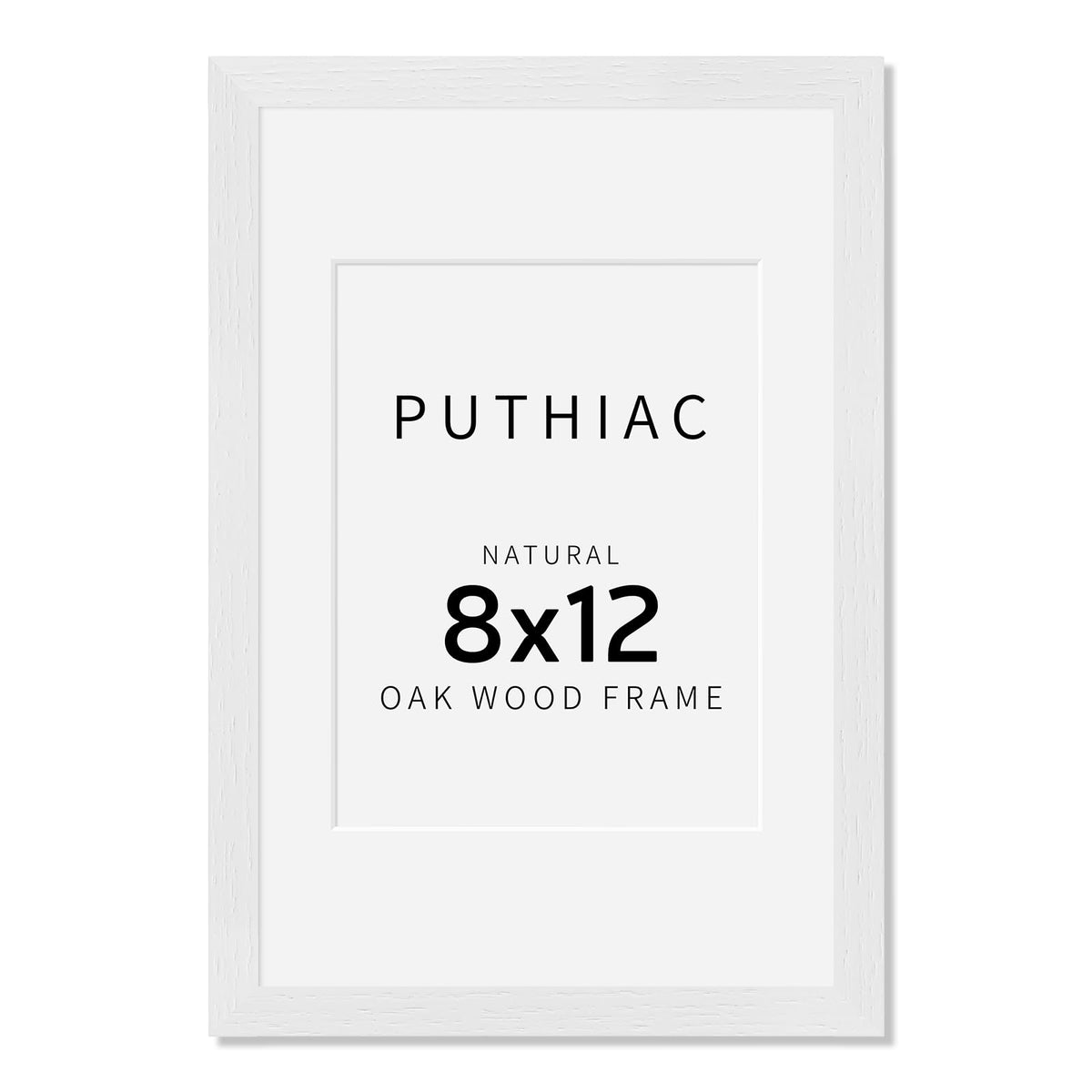 puthiac 11x14 Solid Oak Wood Picture Frame, Natural Oak, 1 Pack