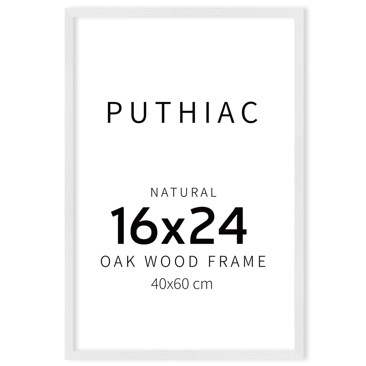 puthiac 11x14 Solid Oak Wood Picture Frame, Natural Oak, 1 Pack