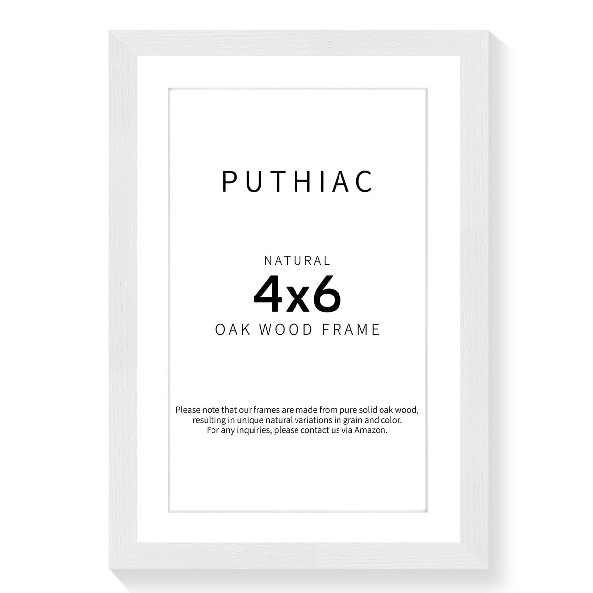 puthiac 11x14 Solid Oak Wood Picture Frame, Natural Oak, 1 Pack