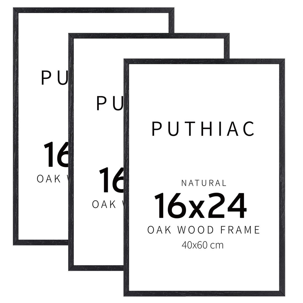 puthiac 11x14 Solid Oak Wood Picture Frame, Natural Oak, 1 Pack