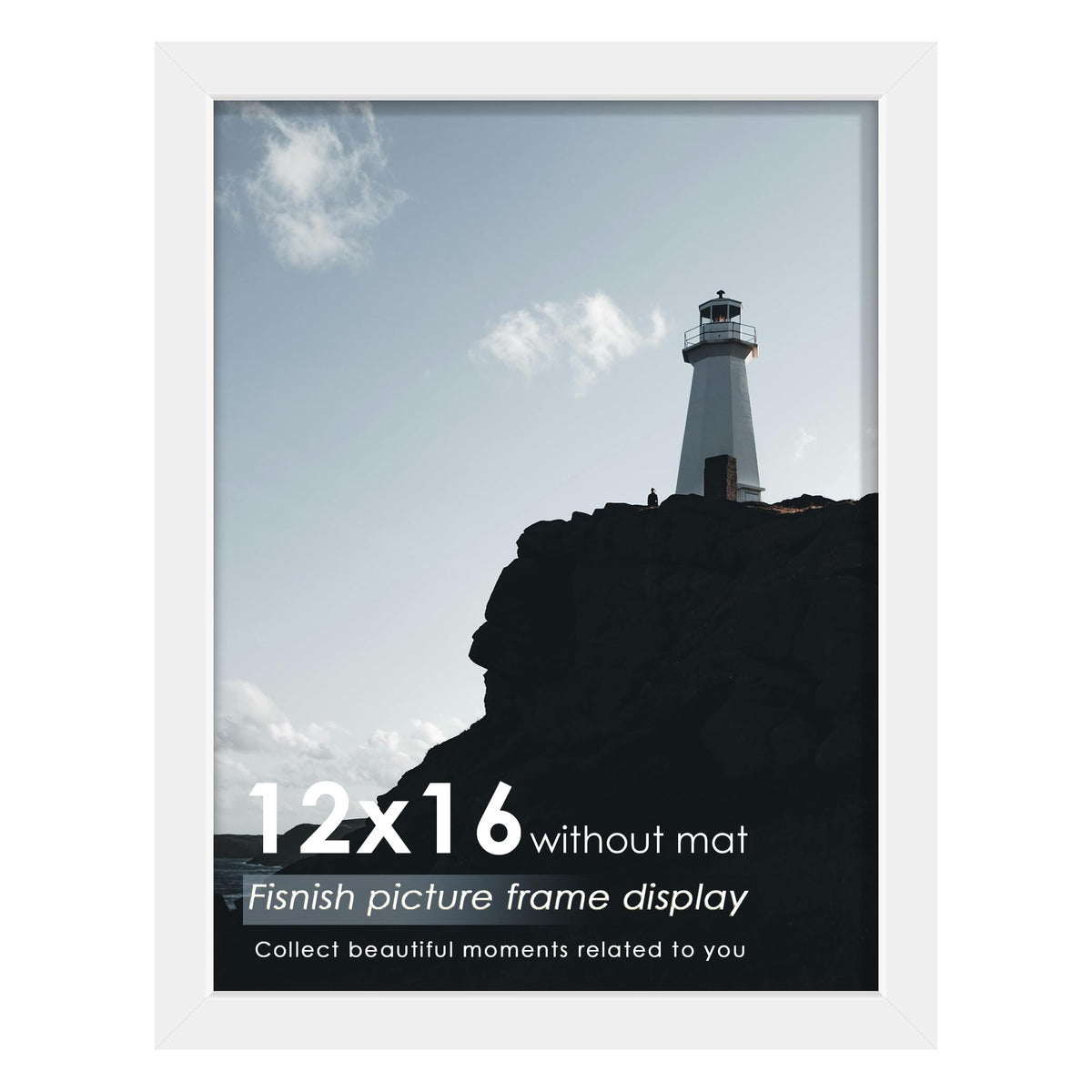12x16 Picture Frame Brown, Classic Poster Frame for Wall Mounting