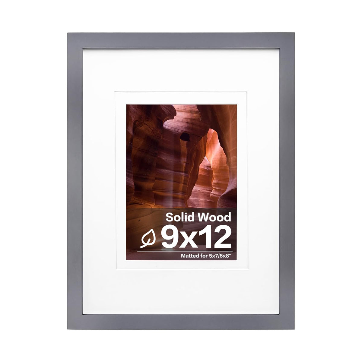 Egofine 11x14 Picture Frame Made of Solid Wood Covered by Plexiglass, Display Pictures 5x7/8x10 with Mat or 11x14 Without Mat for Table Top Display and Wall Mounting Photo Frame, Navy Blue