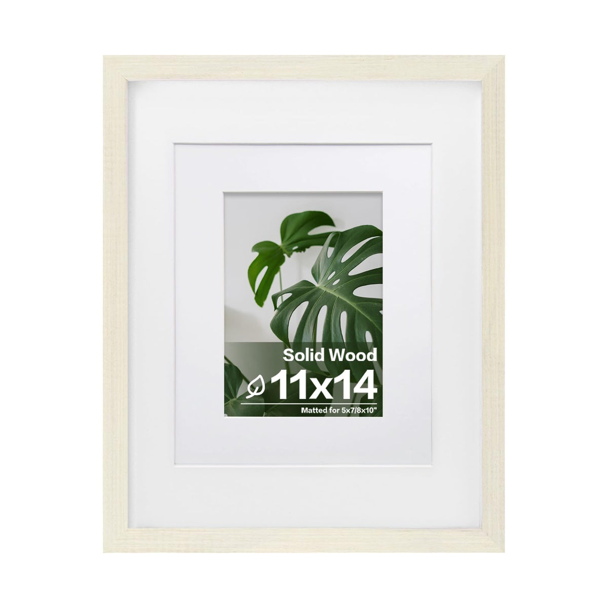 Egofine 11x14 Picture Frame Made of Solid Wood Covered by Plexiglass, Display Pictures 5x7/8x10 with Mat or 11x14 Without Mat for Table Top Display and Wall Mounting Photo Frame, Navy Blue