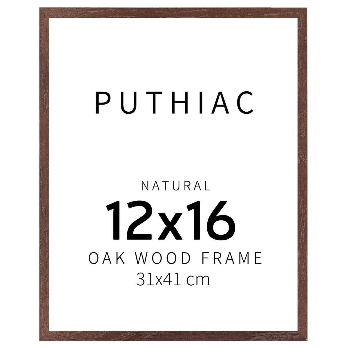 puthiac 11x14 Solid Oak Wood Picture Frame, Natural Oak, 1 Pack