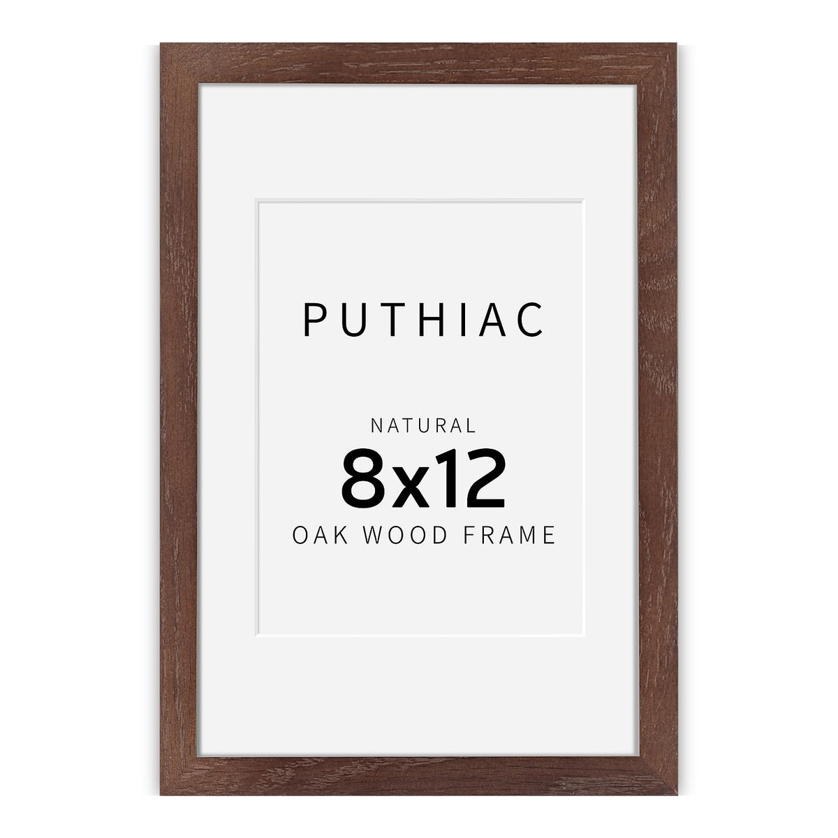 puthiac 11x14 Solid Oak Wood Picture Frame, Natural Oak, 1 Pack