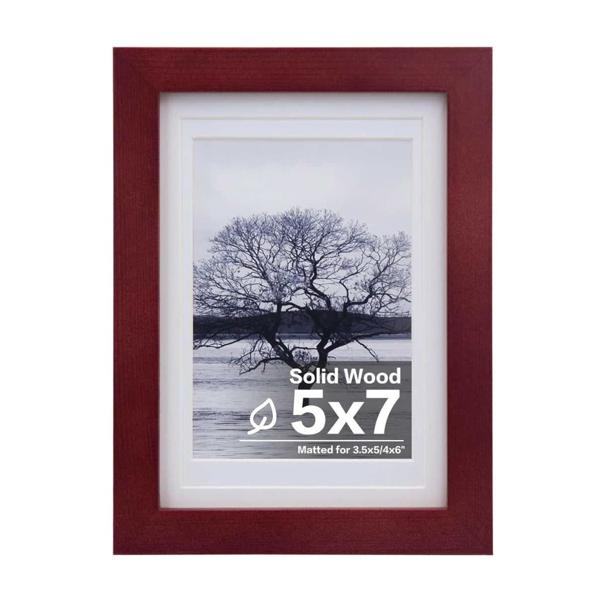 Egofine 11x14 Picture Frame Made of Solid Wood Covered by Plexiglass, Display Pictures 5x7/8x10 with Mat or 11x14 Without Mat for Table Top Display and Wall Mounting Photo Frame, Navy Blue