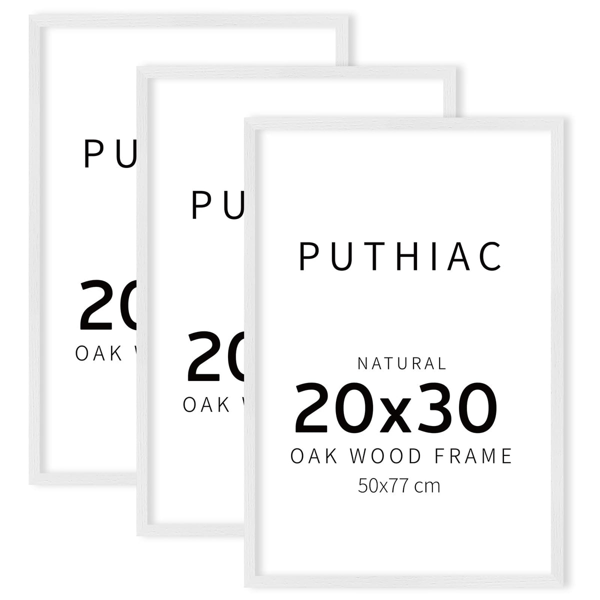 puthiac 11x14 Solid Oak Wood Picture Frame, Natural Oak, 1 Pack