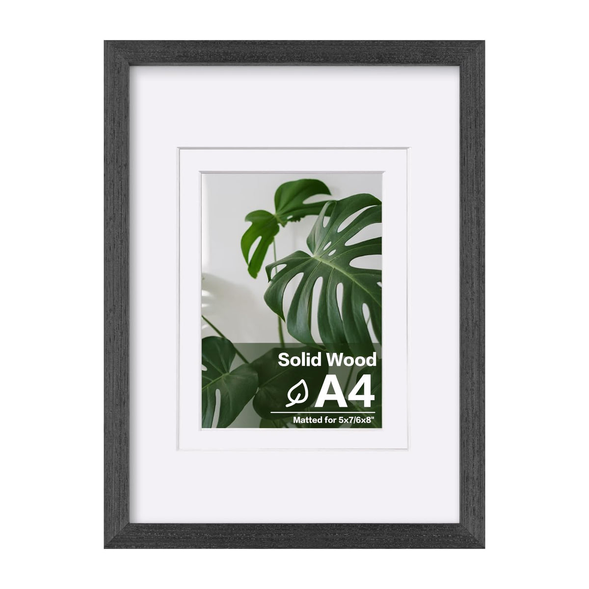 Egofine 11x14 Picture Frame Made of Solid Wood Covered by Plexiglass, Display Pictures 5x7/8x10 with Mat or 11x14 Without Mat for Table Top Display and Wall Mounting Photo Frame, Navy Blue
