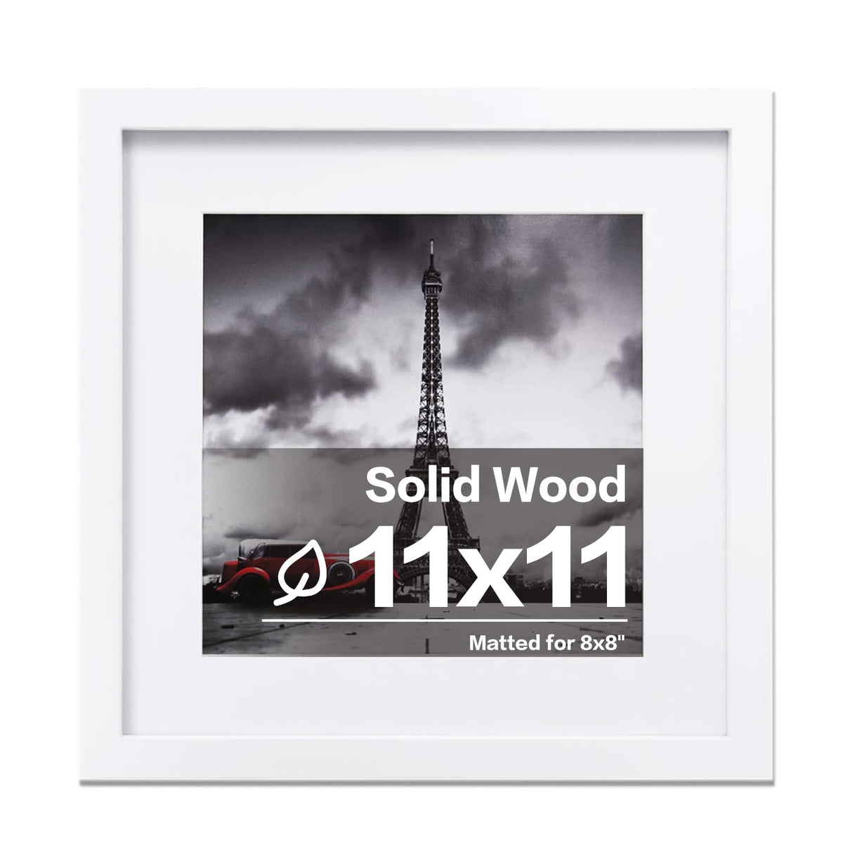 Egofine 11x14 Picture Frame Made of Solid Wood Covered by Plexiglass, Display Pictures 5x7/8x10 with Mat or 11x14 Without Mat for Table Top Display and Wall Mounting Photo Frame, Navy Blue