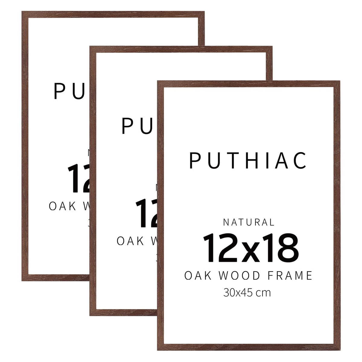 puthiac 11x14 Solid Oak Wood Picture Frame, Natural Oak, 1 Pack
