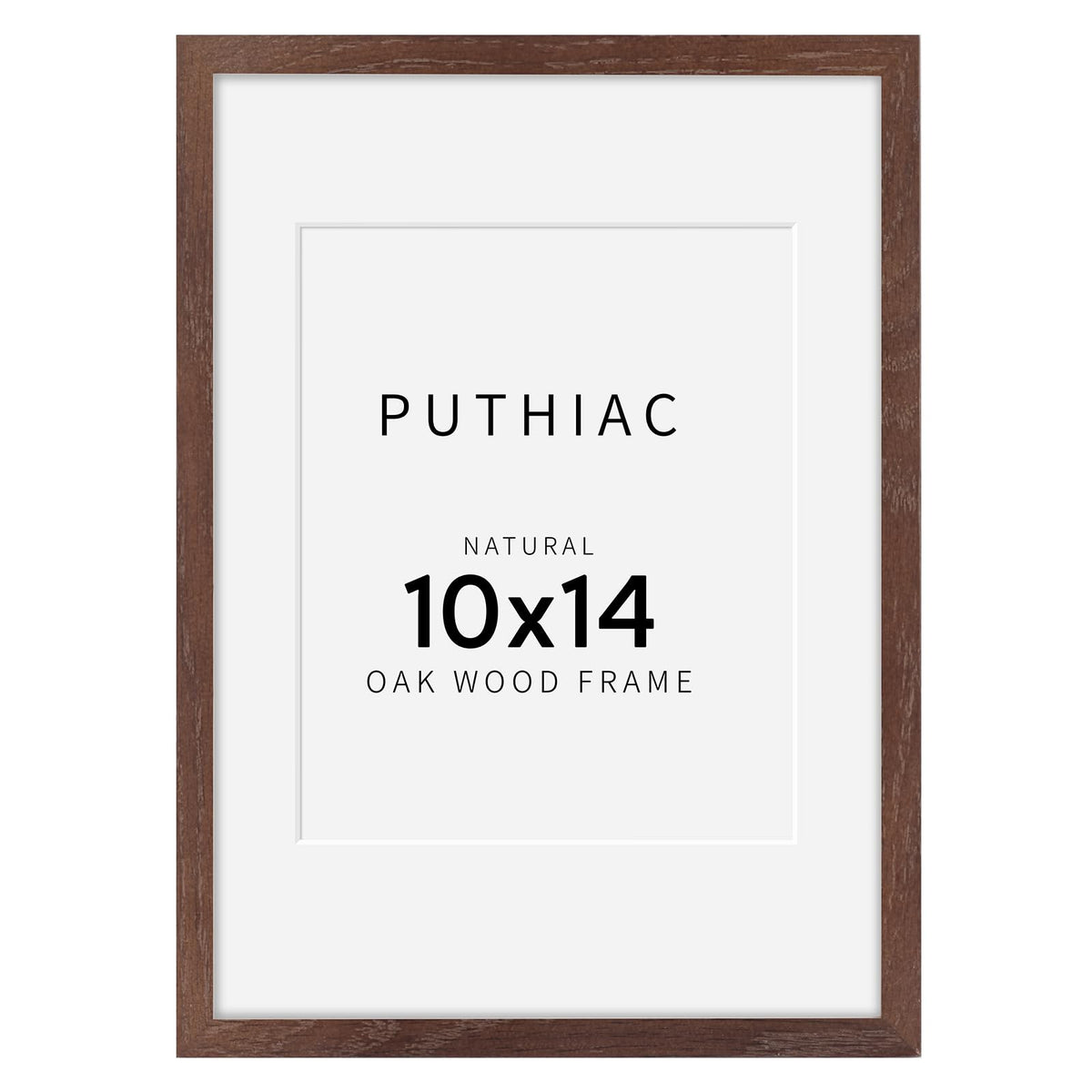 puthiac 11x14 Solid Oak Wood Picture Frame, Natural Oak, 1 Pack