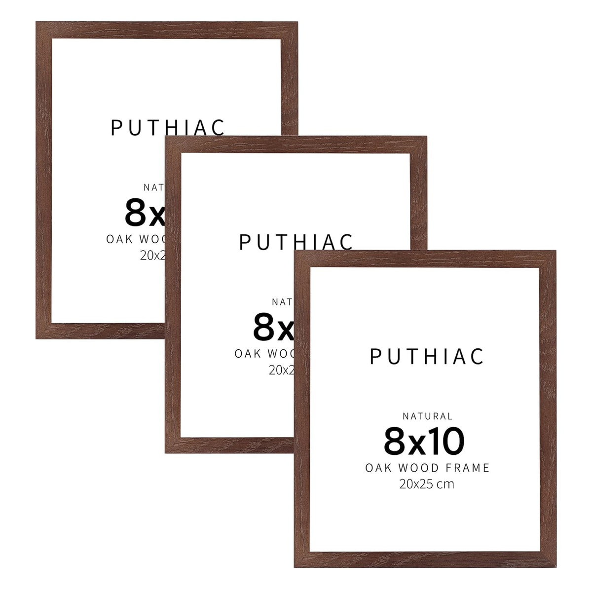 puthiac 11x14 Solid Oak Wood Picture Frame, Natural Oak, 1 Pack