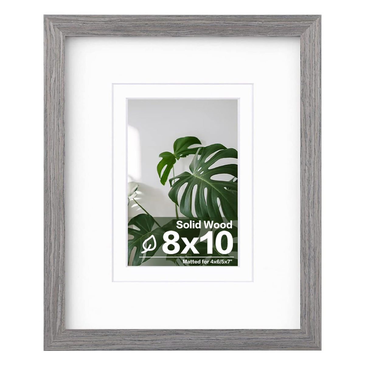 Egofine 11x14 Picture Frame Made of Solid Wood Covered by Plexiglass, Display Pictures 5x7/8x10 with Mat or 11x14 Without Mat for Table Top Display and Wall Mounting Photo Frame, Navy Blue