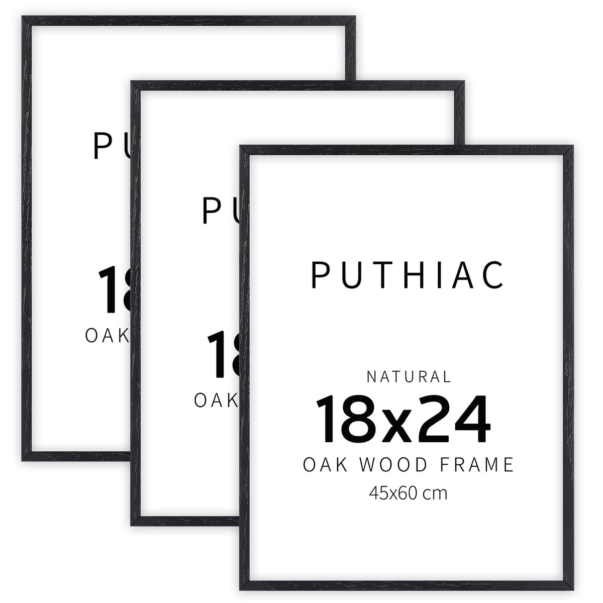 puthiac 11x14 Solid Oak Wood Picture Frame, Natural Oak, 1 Pack
