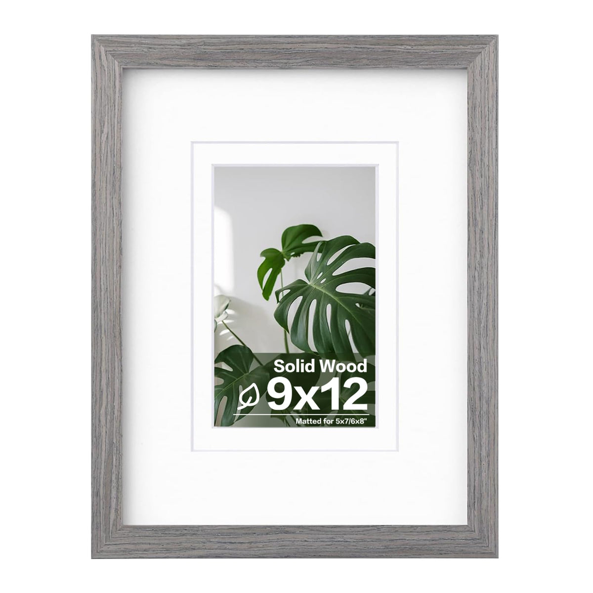 Egofine 11x14 Picture Frame Made of Solid Wood Covered by Plexiglass, Display Pictures 5x7/8x10 with Mat or 11x14 Without Mat for Table Top Display and Wall Mounting Photo Frame, Navy Blue