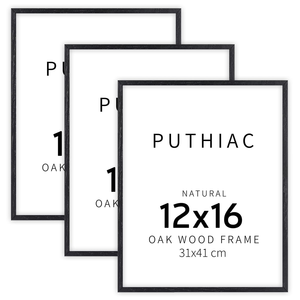 puthiac 11x14 Solid Oak Wood Picture Frame, Natural Oak, 1 Pack
