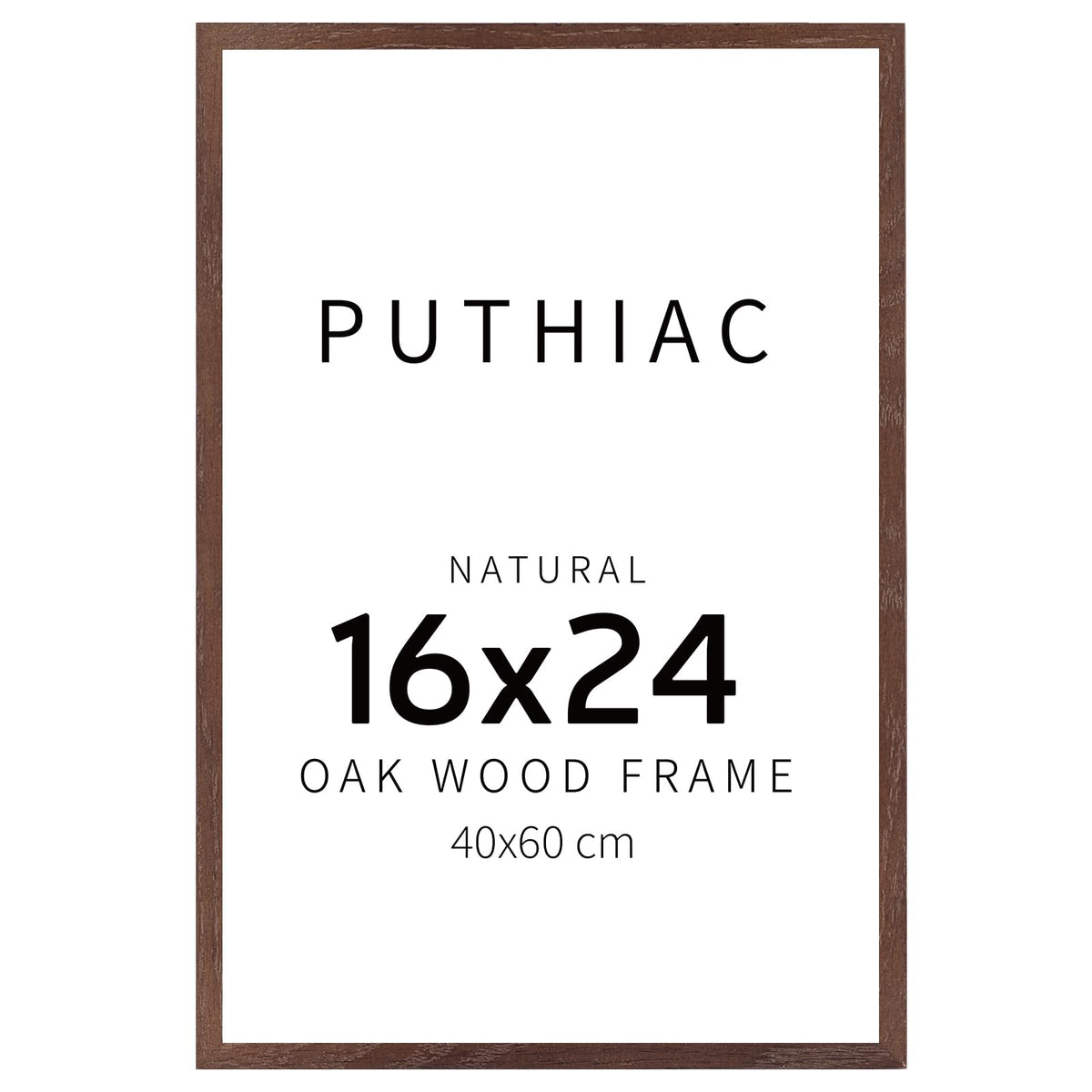 puthiac 11x14 Solid Oak Wood Picture Frame, Natural Oak, 1 Pack