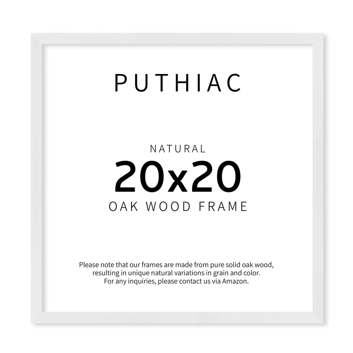 puthiac 11x14 Solid Oak Wood Picture Frame, Natural Oak, 1 Pack