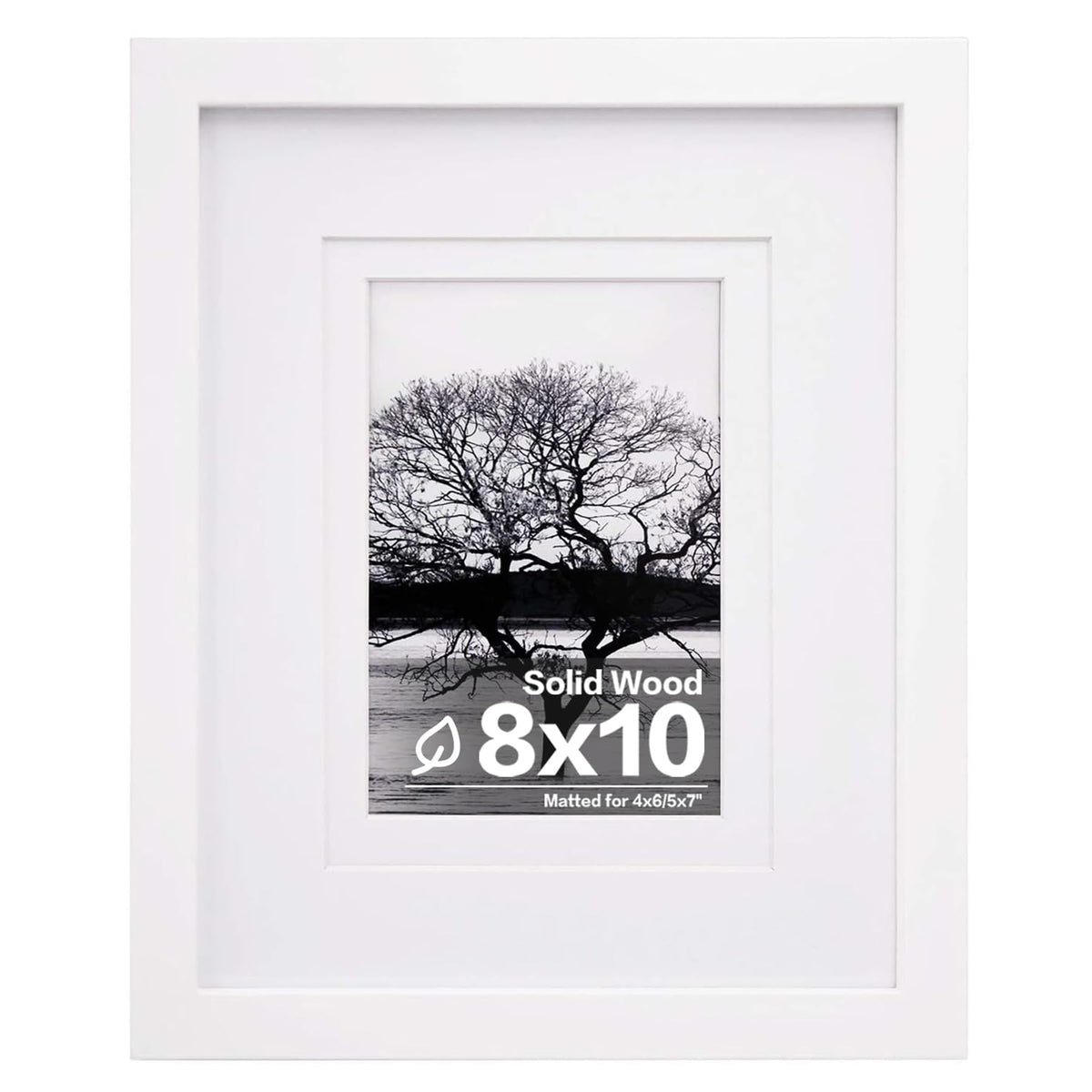 Egofine 11x14 Picture Frame Made of Solid Wood Covered by Plexiglass, Display Pictures 5x7/8x10 with Mat or 11x14 Without Mat for Table Top Display and Wall Mounting Photo Frame, Navy Blue
