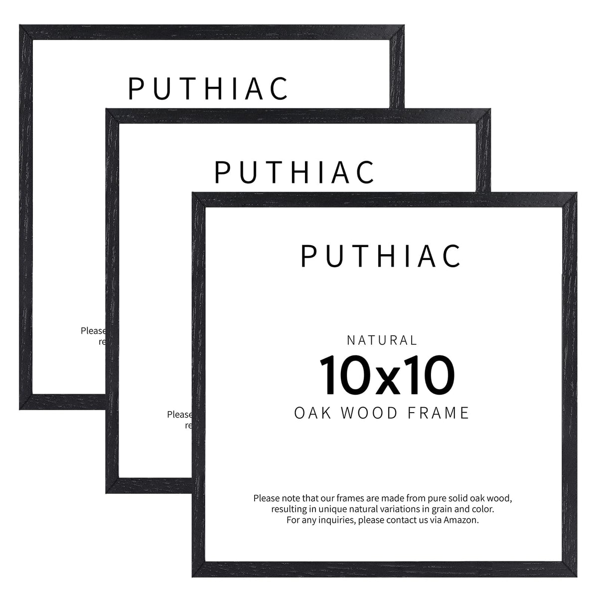 puthiac 11x14 Solid Oak Wood Picture Frame, Natural Oak, 1 Pack