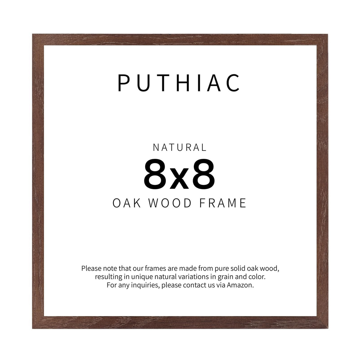 puthiac 11x14 Solid Oak Wood Picture Frame, Natural Oak, 1 Pack