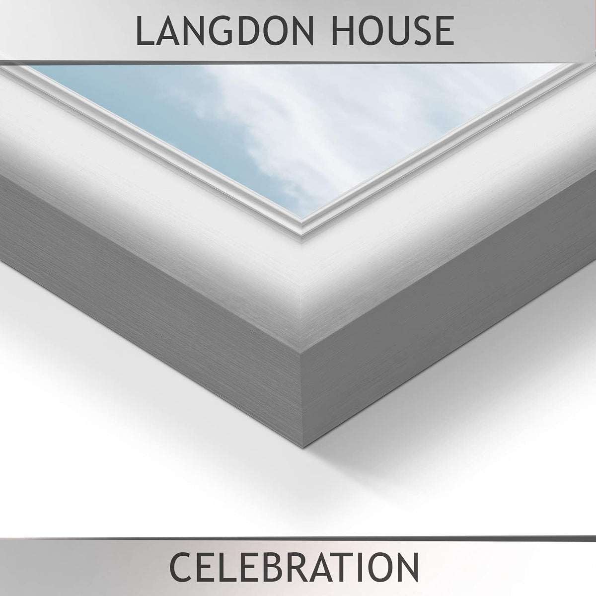 Langdon House - 8x10 Silver Picture Frame - Contemporary Glam Frame