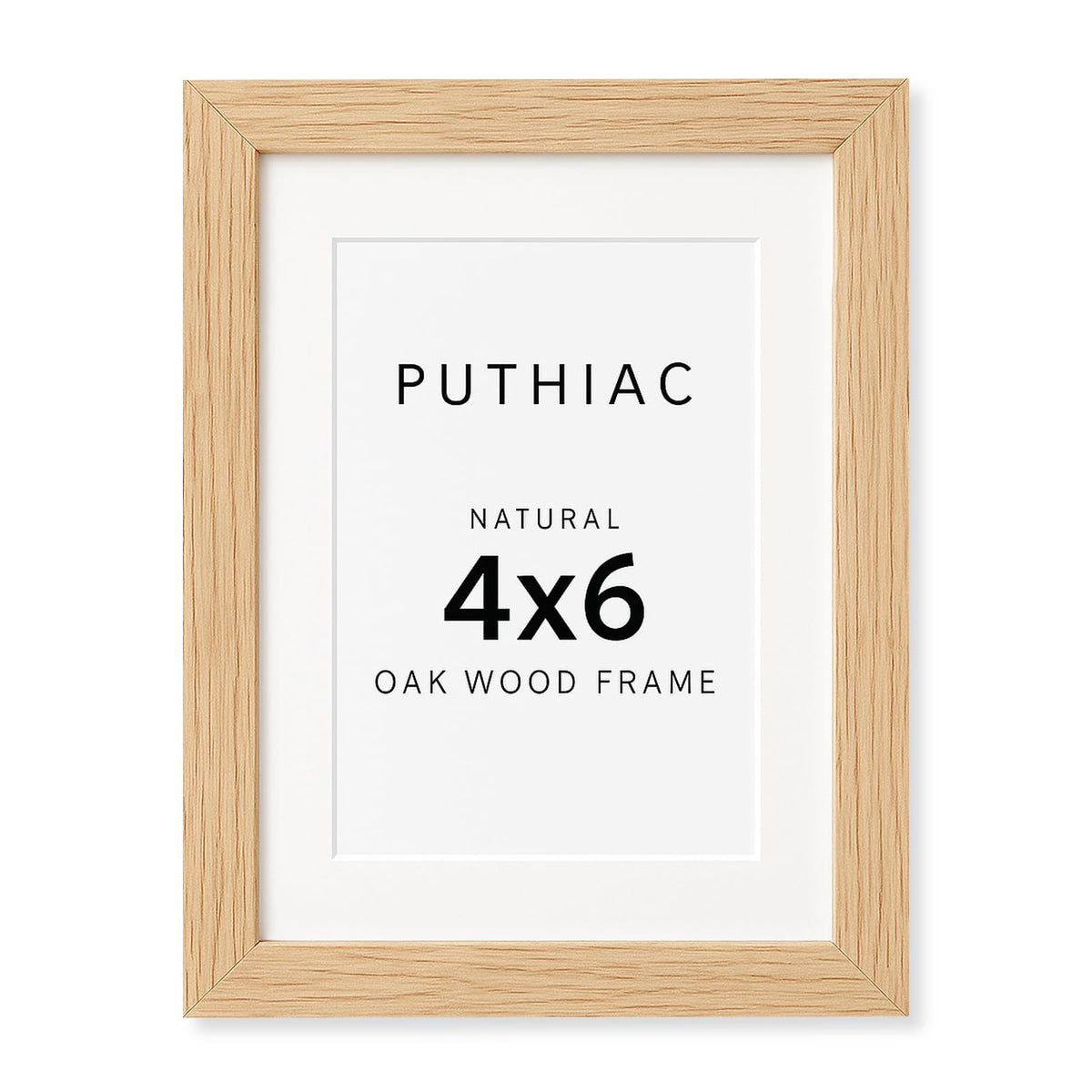 puthiac 11x14 Solid Oak Wood Picture Frame, Natural Oak, 1 Pack