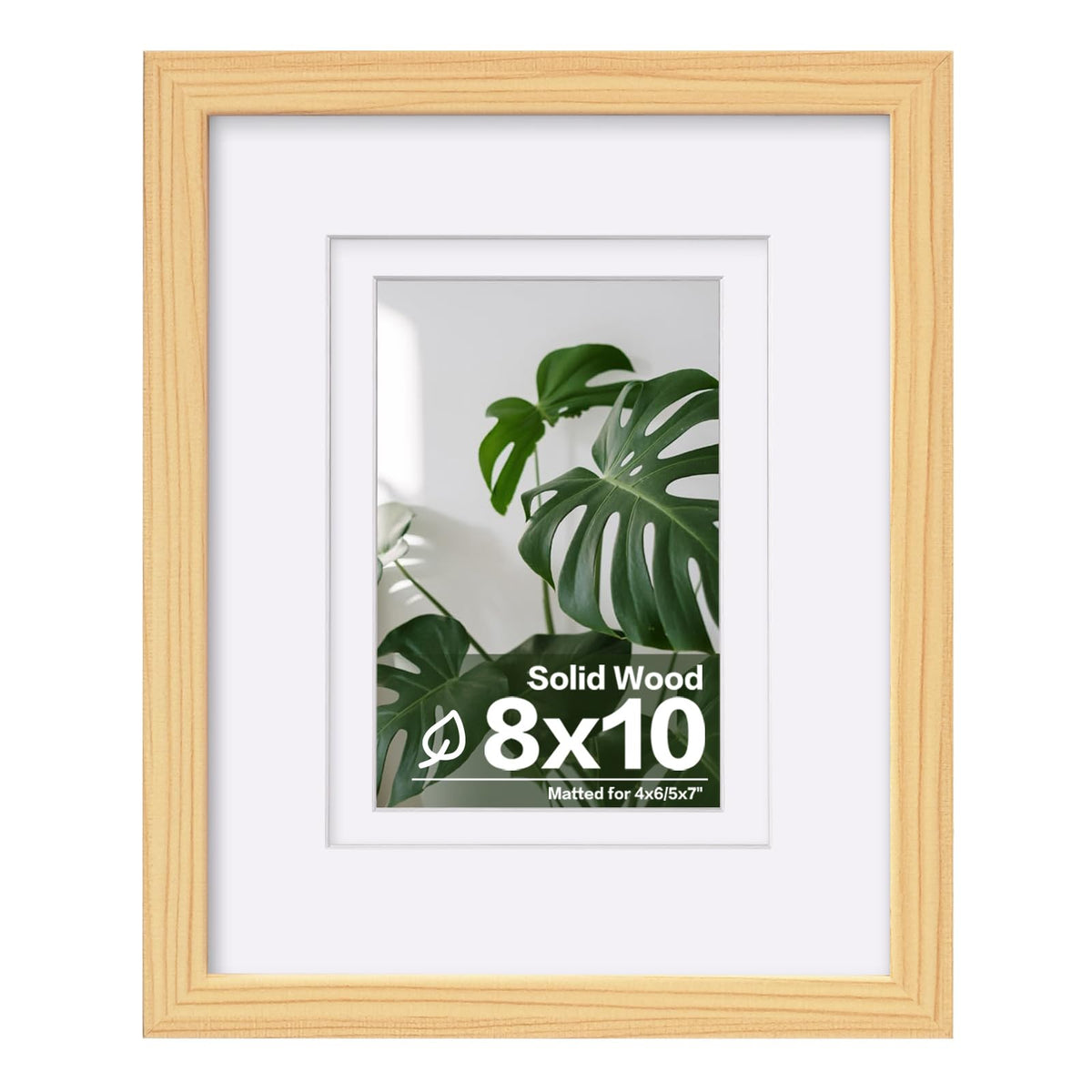 Egofine 11x14 Picture Frame Made of Solid Wood Covered by Plexiglass, Display Pictures 5x7/8x10 with Mat or 11x14 Without Mat for Table Top Display and Wall Mounting Photo Frame, Navy Blue