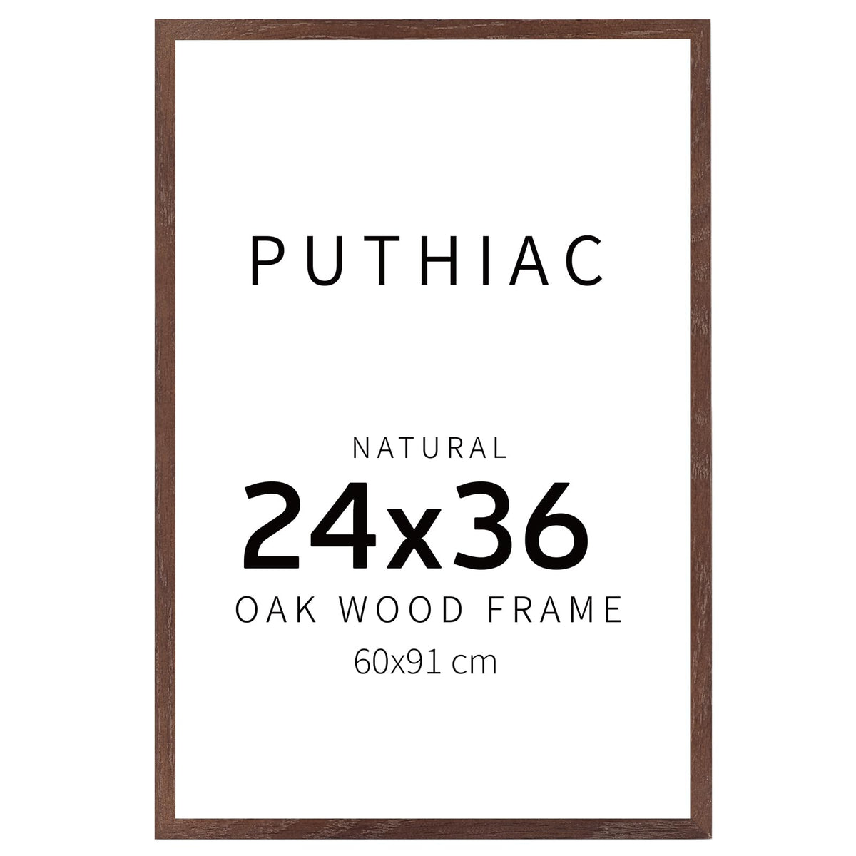 puthiac 11x14 Solid Oak Wood Picture Frame, Natural Oak, 1 Pack