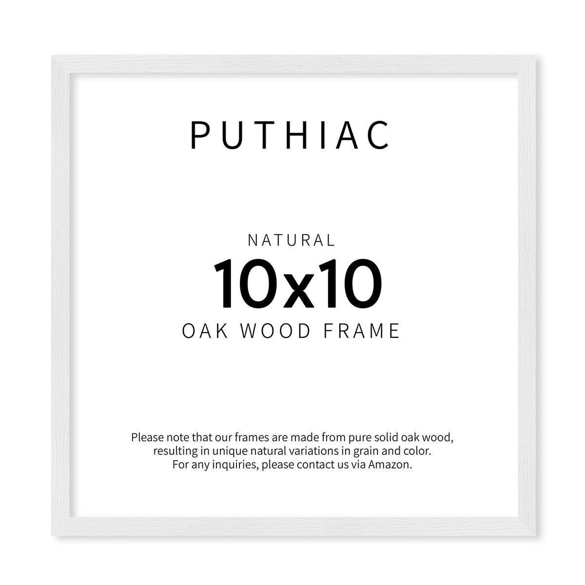 puthiac 11x14 Solid Oak Wood Picture Frame, Natural Oak, 1 Pack