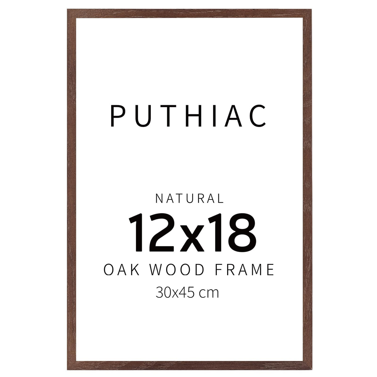 puthiac 11x14 Solid Oak Wood Picture Frame, Natural Oak, 1 Pack