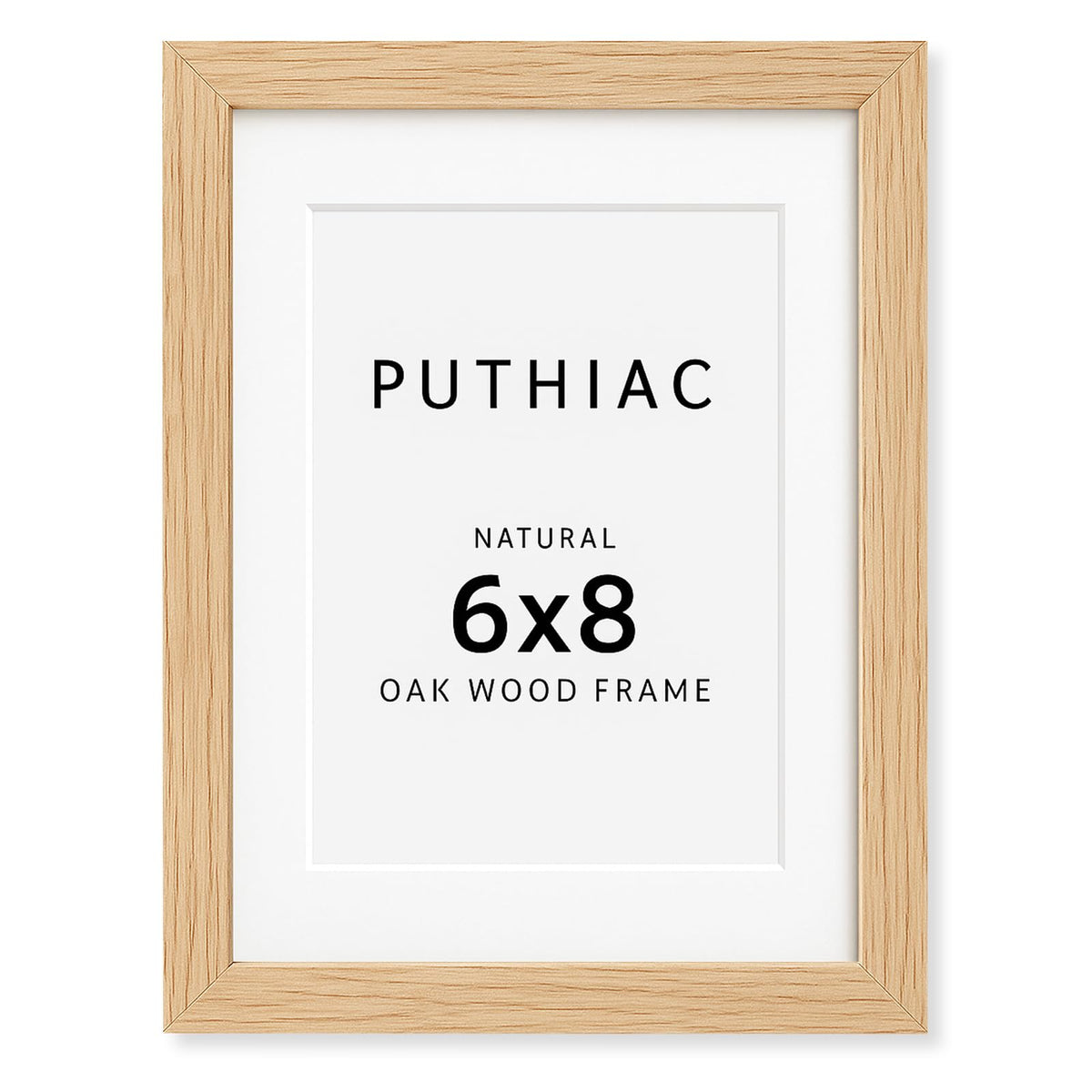 puthiac 11x14 Solid Oak Wood Picture Frame, Natural Oak, 1 Pack