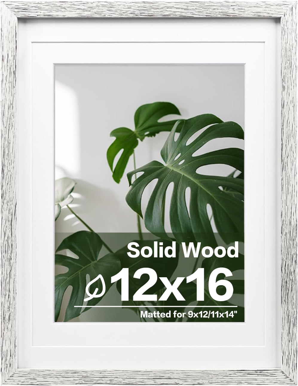 Egofine 11x14 Picture Frame Made of Solid Wood Covered by Plexiglass, Display Pictures 5x7/8x10 with Mat or 11x14 Without Mat for Table Top Display and Wall Mounting Photo Frame, Navy Blue
