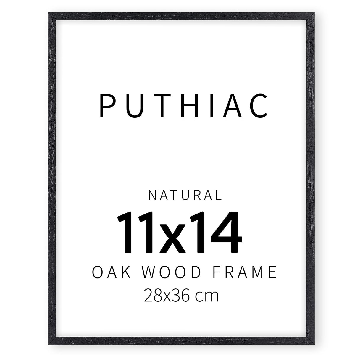 puthiac 11x14 Solid Oak Wood Picture Frame, Natural Oak, 1 Pack
