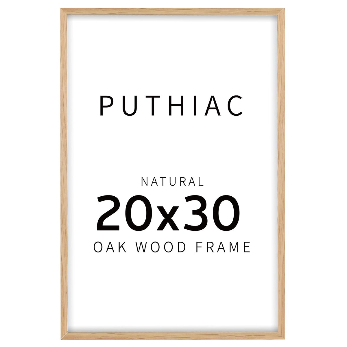 puthiac 11x14 Solid Oak Wood Picture Frame, Natural Oak, 1 Pack