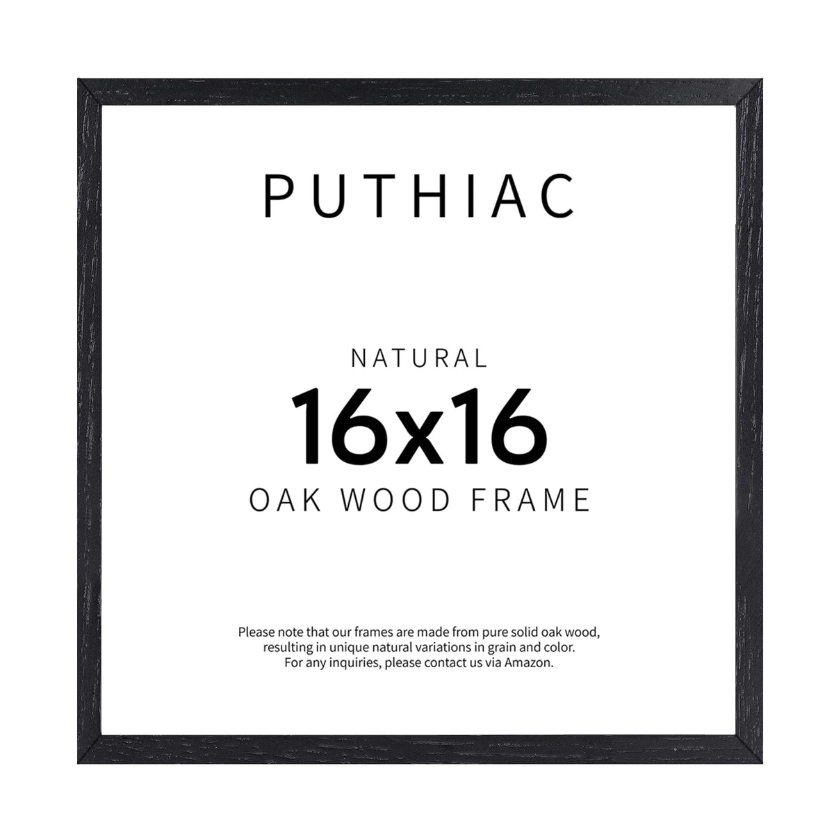 puthiac 11x14 Solid Oak Wood Picture Frame, Natural Oak, 1 Pack