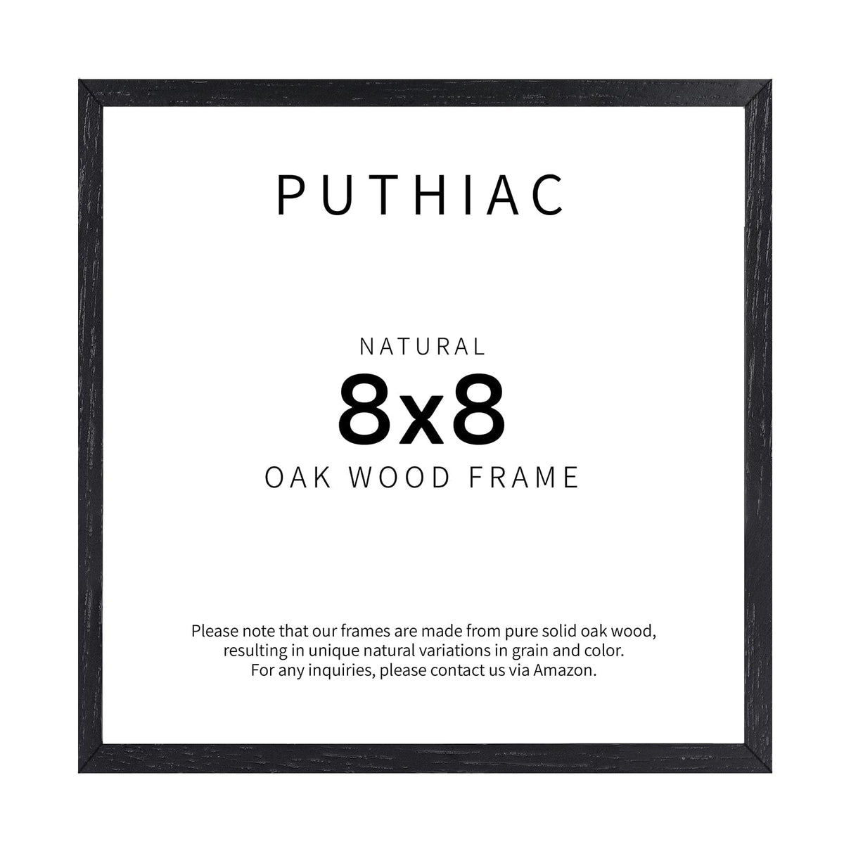 puthiac 11x14 Solid Oak Wood Picture Frame, Natural Oak, 1 Pack