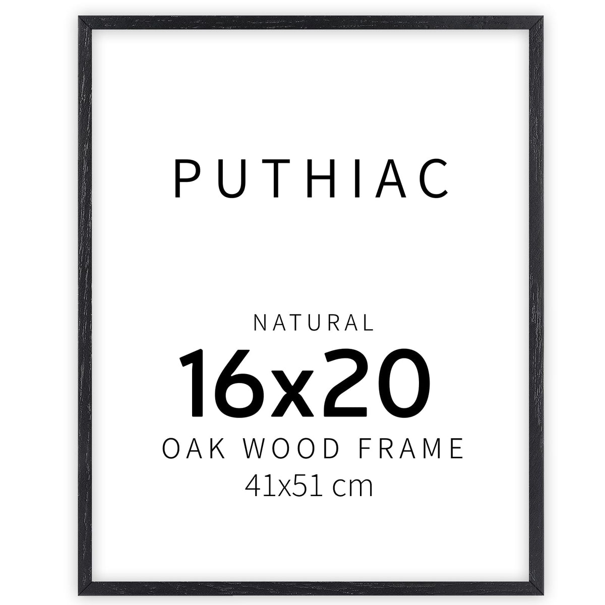 puthiac 11x14 Solid Oak Wood Picture Frame, Natural Oak, 1 Pack