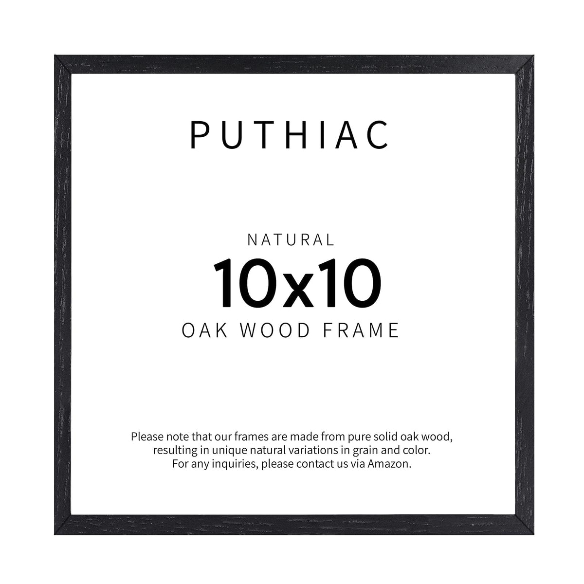 puthiac 11x14 Solid Oak Wood Picture Frame, Natural Oak, 1 Pack